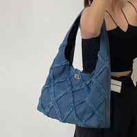 Trendy Denim Canvas Bag Women