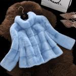 New Haining Fur Ordinary Mink Jacket Stand-collar Mink Coat