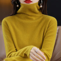 Women's Pile Collar Pullover Long-sleeved Sweater