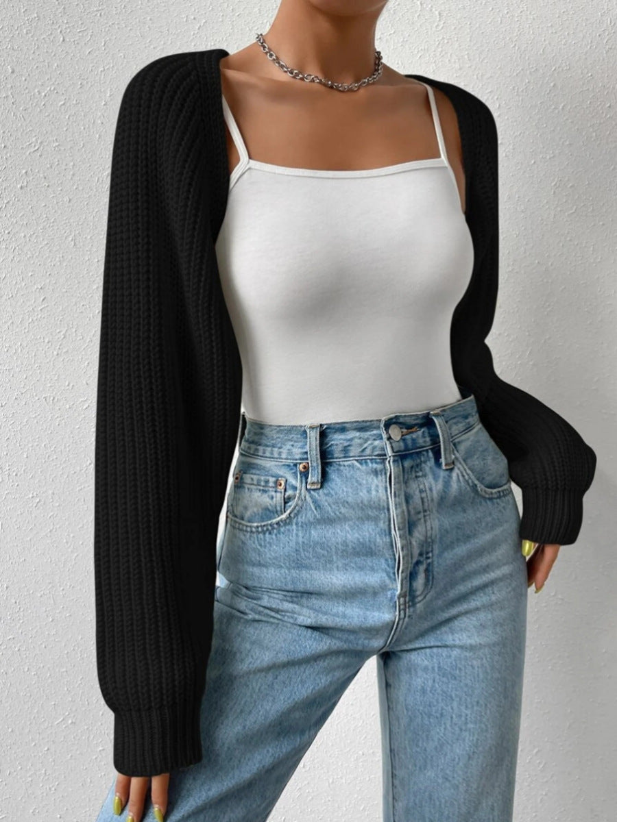 Outer Wear Solid Color Sweater Simple All-matching