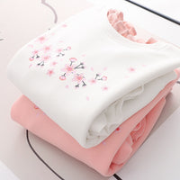 Printed Long Sleeve Non-hoodie Pullover Top