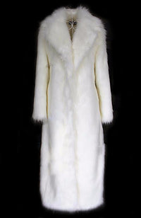 Fox Fur Jacket Super Long Luxury Domineering