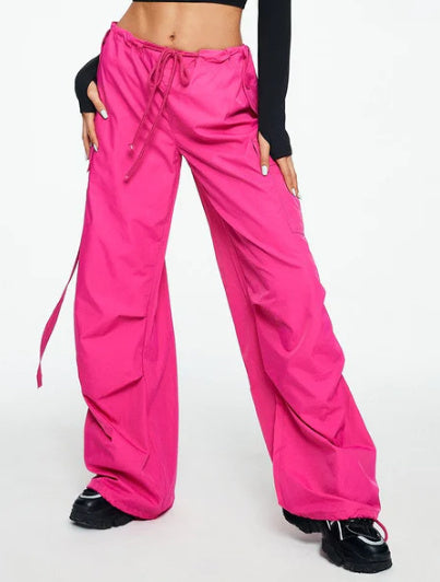 Overalls Women's Drawstring Casual Long Pants