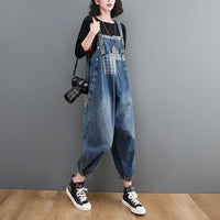 Women's Korean New Spot Fat Sister Literary Grid Suspenders