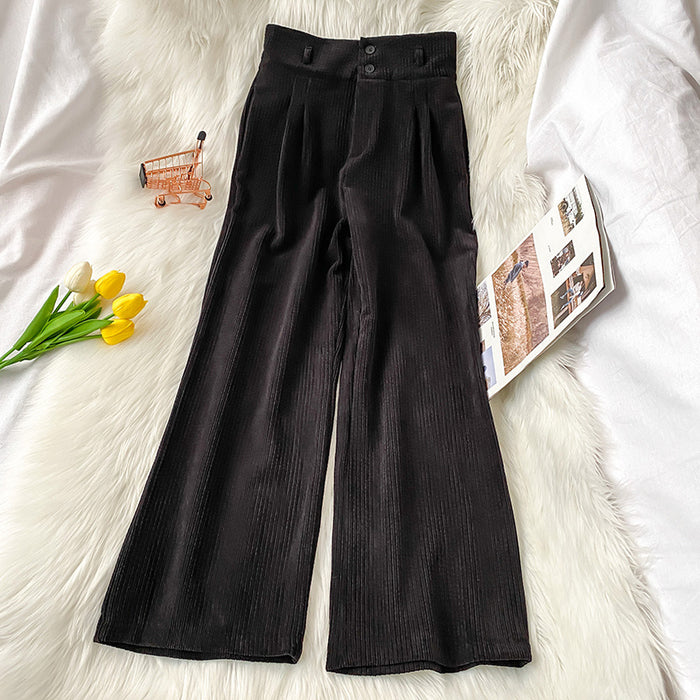 Retro Straight Slim Harlan Corduroy Pants