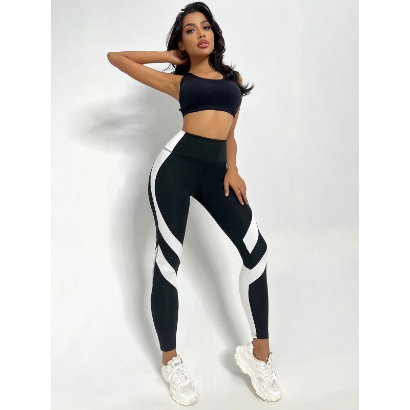 Women's Minimalist And Versatile Patchwork High Waisted Yoga Pants