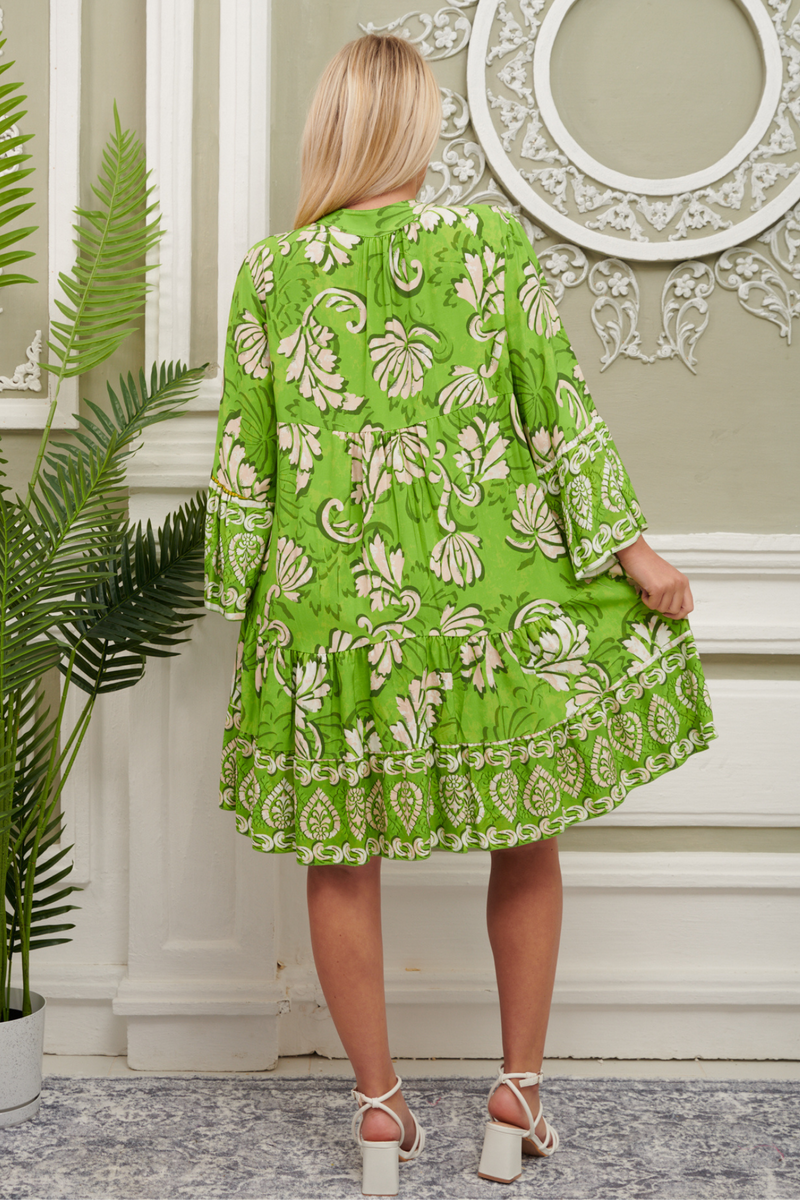 Floral Design Tunic Dress