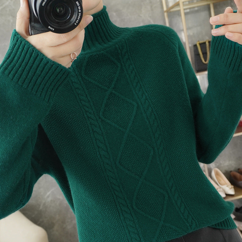 Women's Loose Thickened Bottoming Sweater Knitted