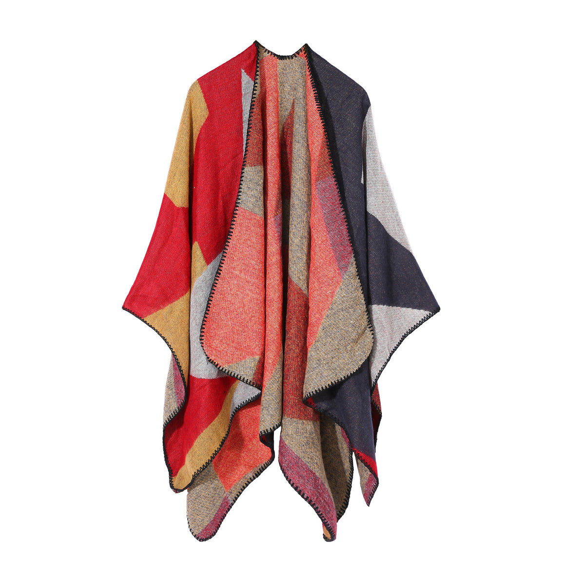 Fashion Street Warmth And Color Matching Cashmere Big Scarf Shawl