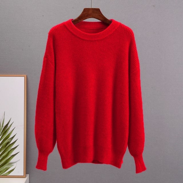 Warm Ladies  Sweater Women Knitwear Knitted Sweaters