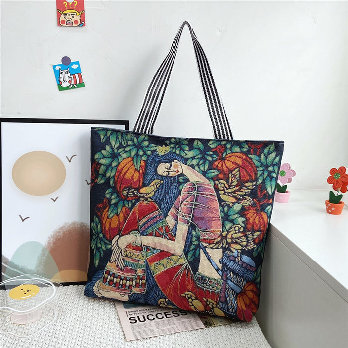 Women's Fashion Ethnic Painted Retro Bag