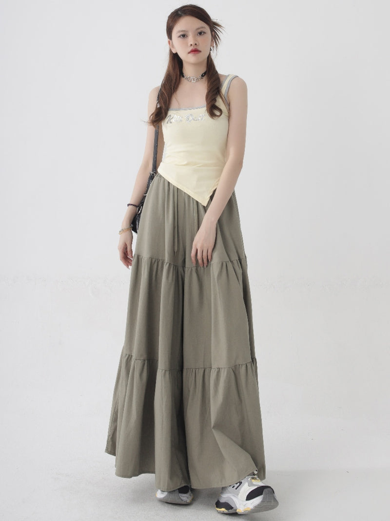 High Waist Straight Casual Women Plus Size Loose Wide Leg Pants