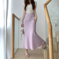 Women's Summer New Design Sense Niche High Waist Petite Hot Girl Fishtail Skirt