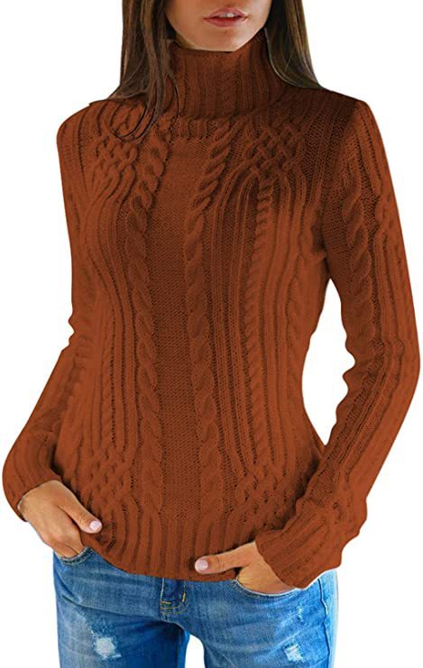 Women's High-neck Fashion Slim-fit Sweater Top