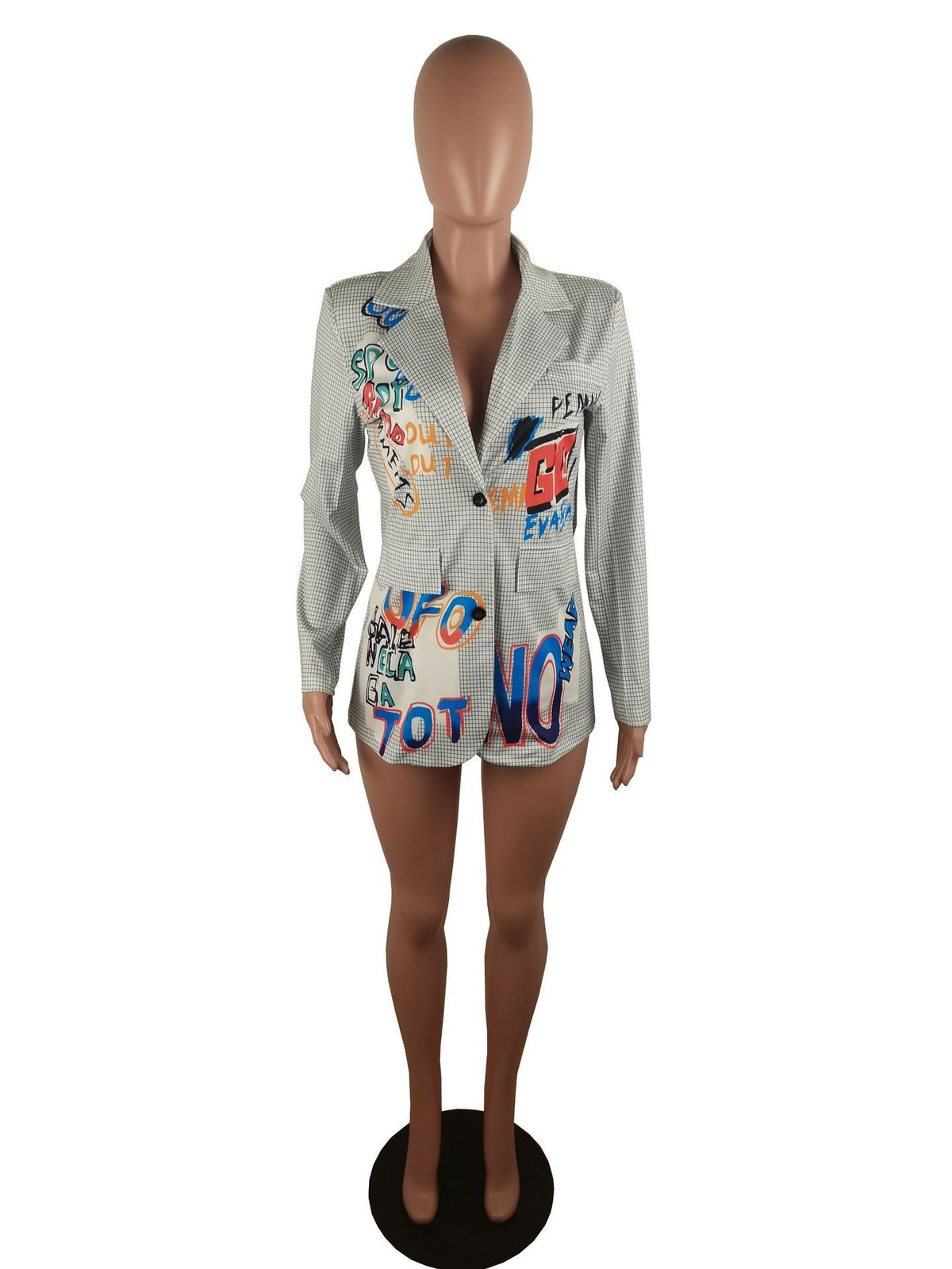 European And American Women's Clothing Digital Printing Suit