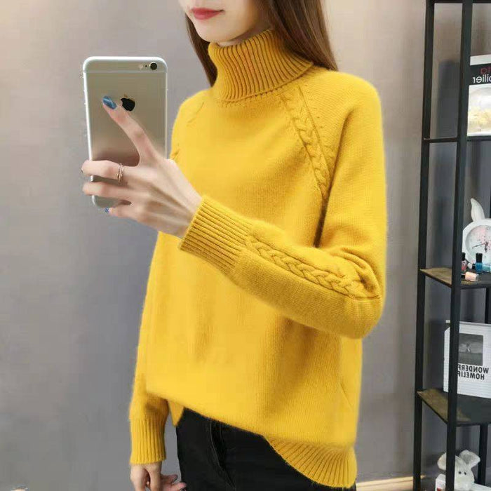 Women's Idle Style Turtleneck Sweater