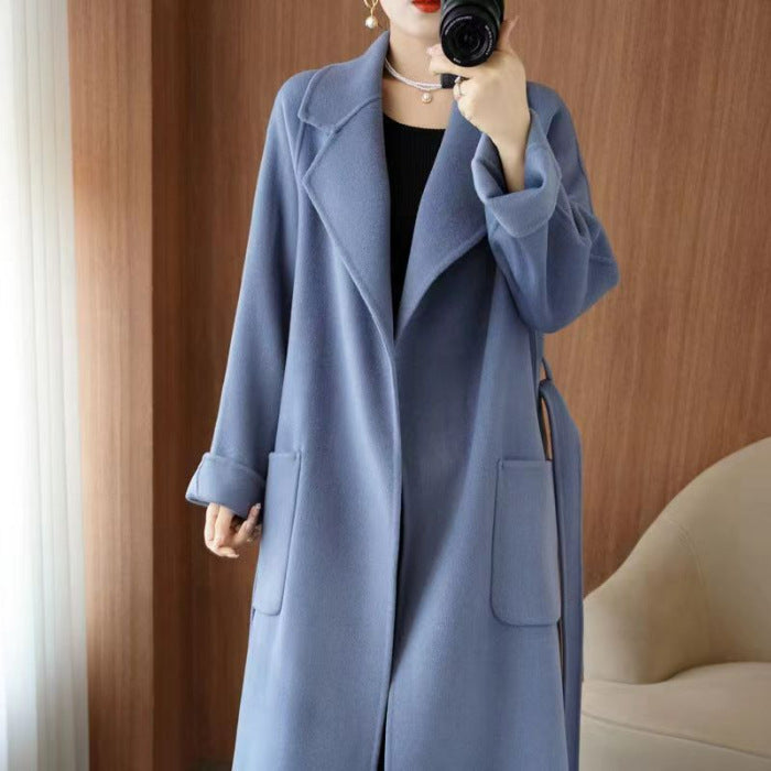 New Plus Size Coat Mid-length Profile Loose Ladies