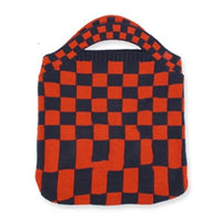 Women's Fashion Colorful Checkerboard Plaid Wool Handbag Shoulder Bag