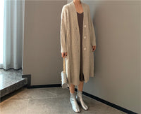 Lazy Style Loose Twist Sweater Coat Knitted Cardigan