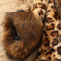 Mid Length Leopard Print Coat In Autumn And Winter For Women