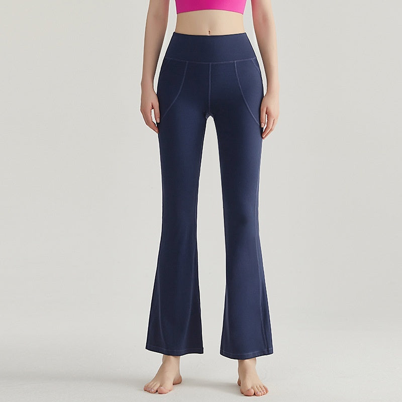 Micro La Yoga Pants With High Waist External Wear And Hip Lift