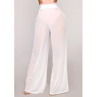 Sheer Mesh Nightclub Wide Leg Pants