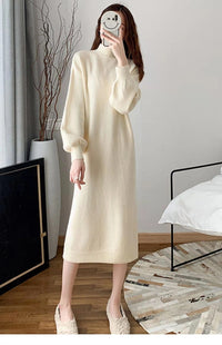 Knitted Dress Sweater Polyester Women's Temperament