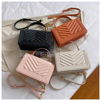 Fashion Simple Striped Shoulder Messenger Bag