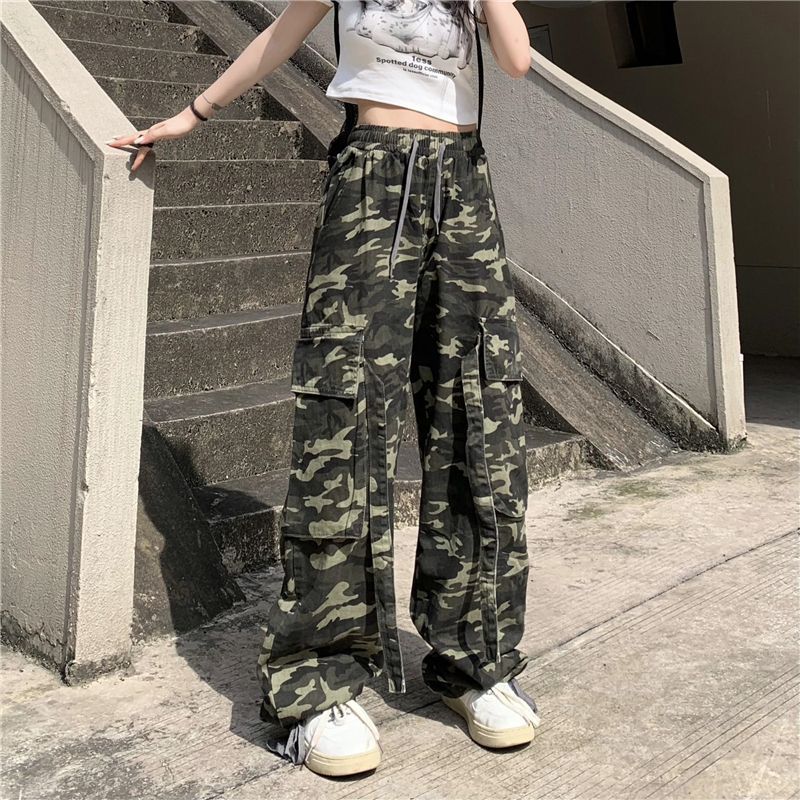 Retro Hip Hop Camouflage Slacks