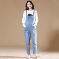 Oversized Jeans Women's Spring And Autumn New Slim-fit Suspender Pants