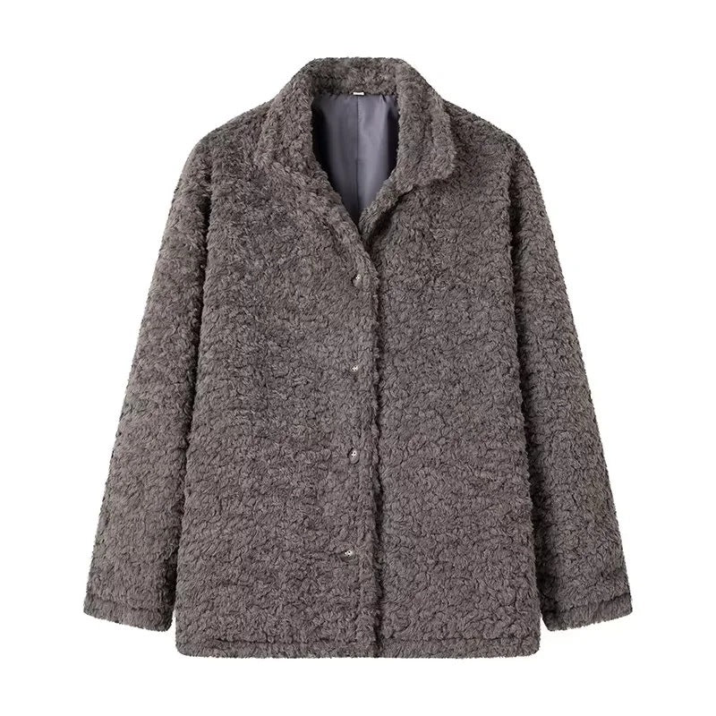 Loose And Lazy Style Warm Temperament Women's Coat