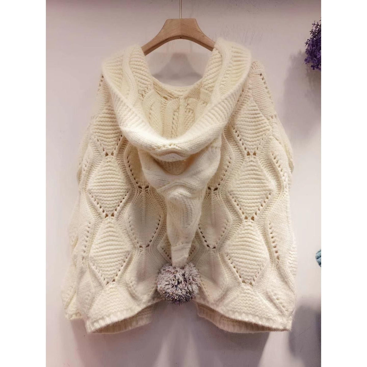 Women's Hat Knitted Cardigan Jacket Sweater