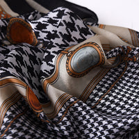 Silk Shawl Dual-use Houndstooth Scarf