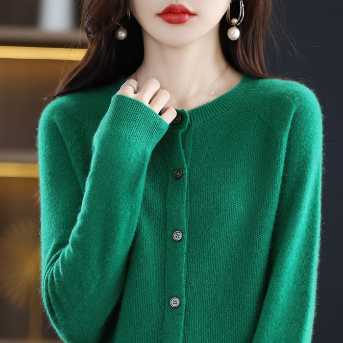 Autumn And Winter Bottoming Round Neck Long Sleeve Loose Top