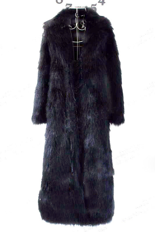 Fox Fur Jacket Super Long Luxury Domineering