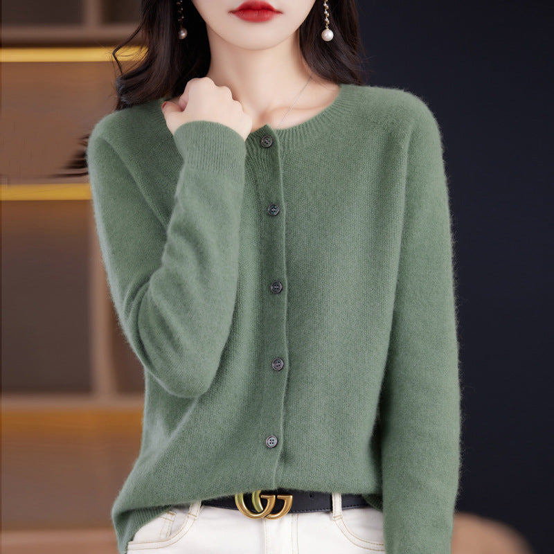 Autumn And Winter Bottoming Round Neck Long Sleeve Loose Top