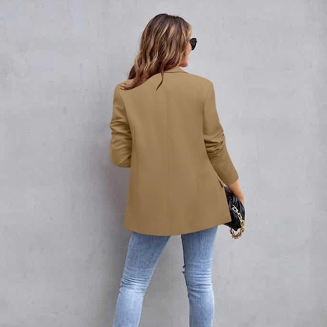 Women's Casual Suit Jacket Long Sleeve