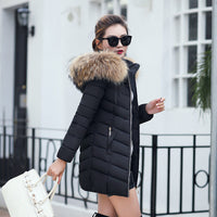 Winter jacket women fashion slim long cotton-padded Hooded jacket parka female wadded jacket outerwear winter coat women