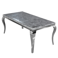 Louis Chrome Dining Table