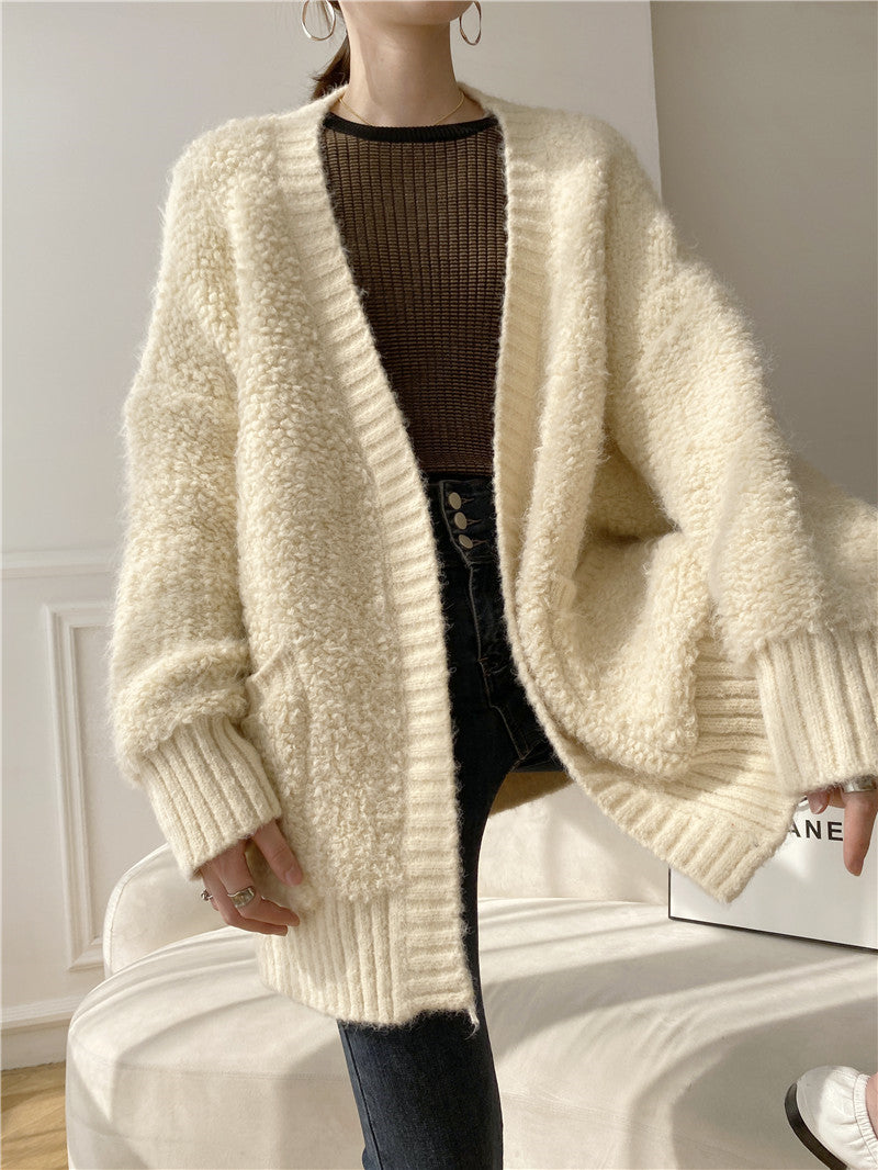 Women's Padded Sweater Cardigan Jacket