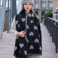 Women's Love Print Mid-length Scarf