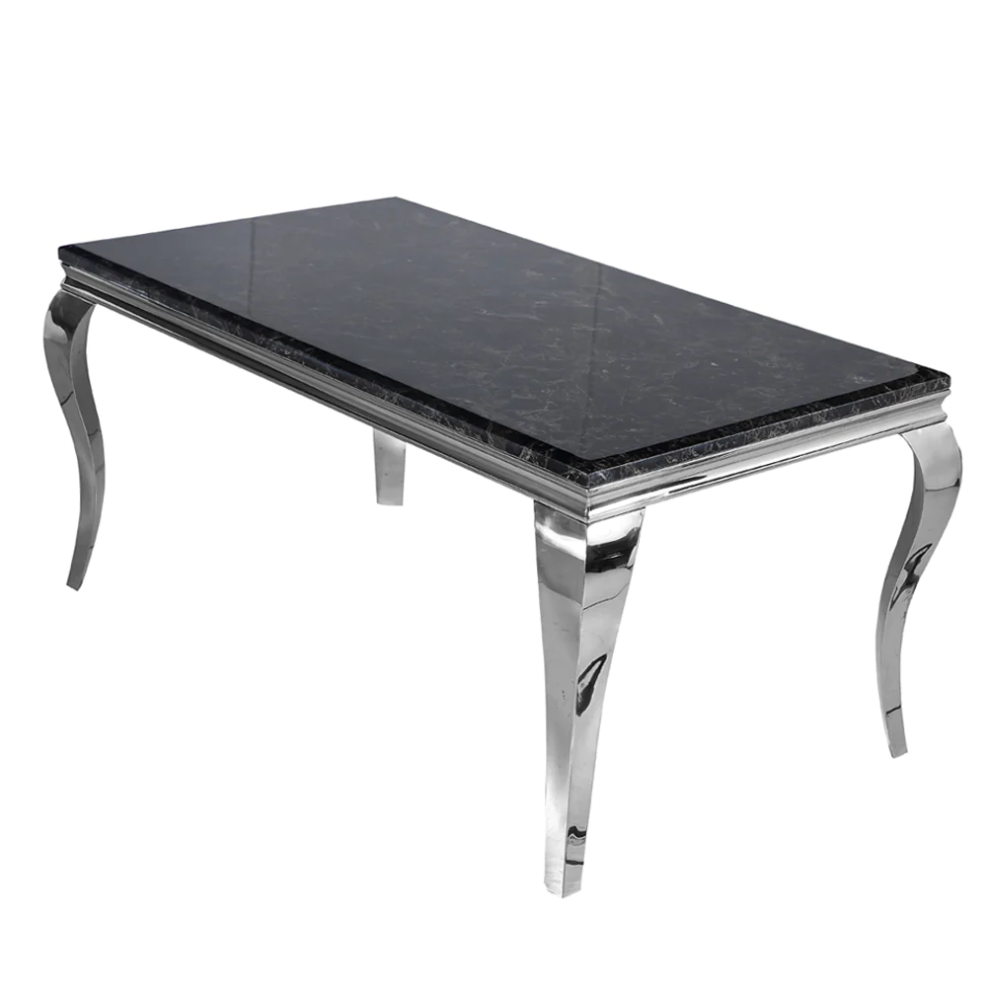 Louis Chrome Dining Table