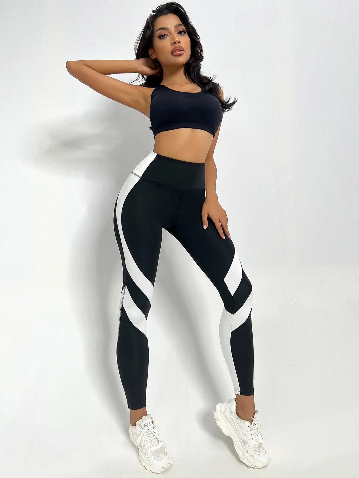 Women's Minimalist And Versatile Patchwork High Waisted Yoga Pants