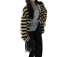 Striped Fashion Knitted Cardigan Jacket