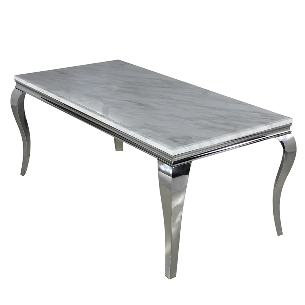 Louis Chrome Dining Table