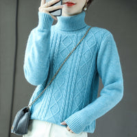 Turtleneck Cashmere Sweater Women's Wear Autumn And Winter Thick Warm Casual Top