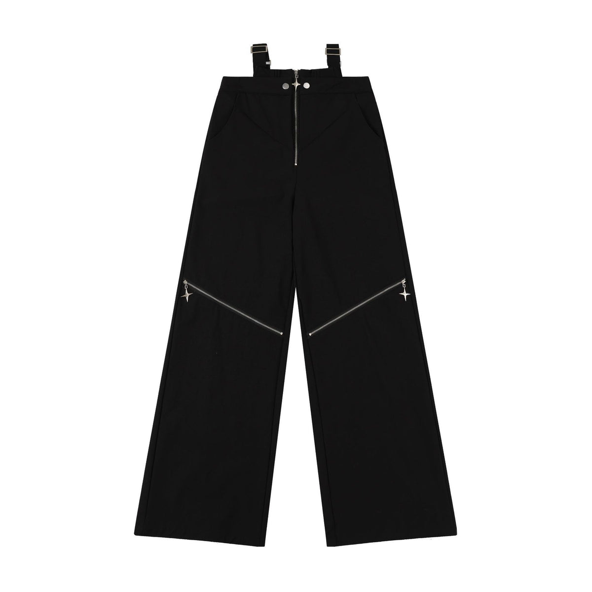 American Hot Girl Black Cargo Pants Female Y2g Harajuku Style High Street Zipper Design Sense