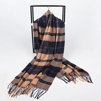 15-color Checkered Towel Imitation Cashmere Wool Blanket For Women