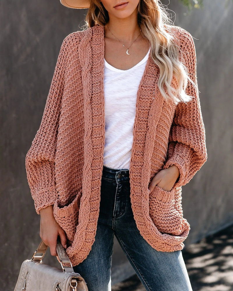 Twist cardigan sweater