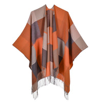 New Temperament Gentle Retro Fashion Jacquard Thickened Warm Shawl